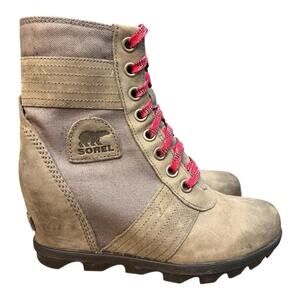 Sorel Joan Of Arctic Lexie Wedge Bootie Waterproof Women size 9